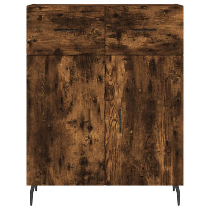 Sideboard Smoked Oak 69.5x34x90 cm Engineered Wood