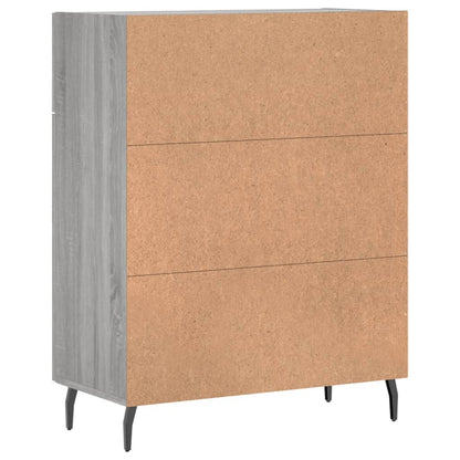 Sideboard Grey Sonoma 69.5x34x90 cm Engineered Wood