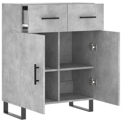 Sideboard Concrete Grey 69.5x34x90 cm Engineered Wood