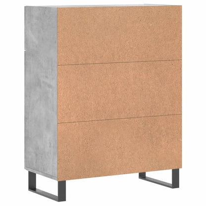 Sideboard Concrete Grey 69.5x34x90 cm Engineered Wood