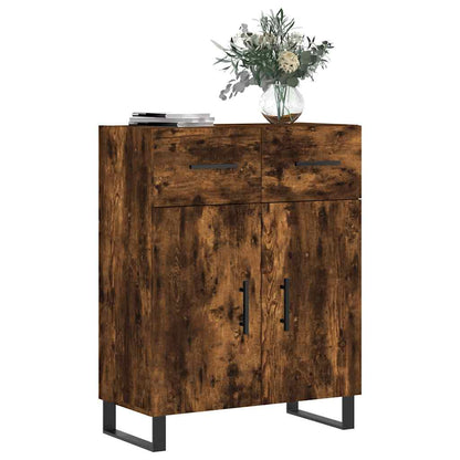 Sideboard Smoked Oak 69.5x34x90 cm Engineered Wood
