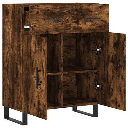 Sideboard Smoked Oak 69.5x34x90 cm Engineered Wood