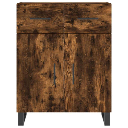 Sideboard Smoked Oak 69.5x34x90 cm Engineered Wood