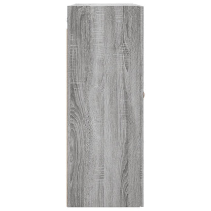Wall Mounted Cabinet Grey Sonoma 69.5x34x90 cm