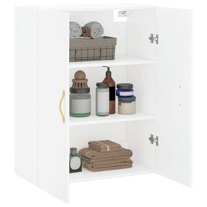 Wall Mounted Cabinet White 69.5x34x90 cm