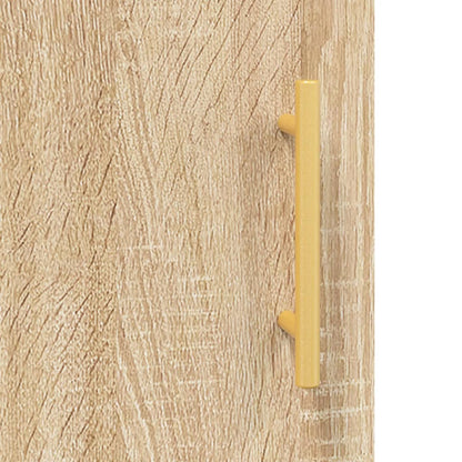 Wall Mounted Cabinet Sonoma Oak 69.5x34x90 cm