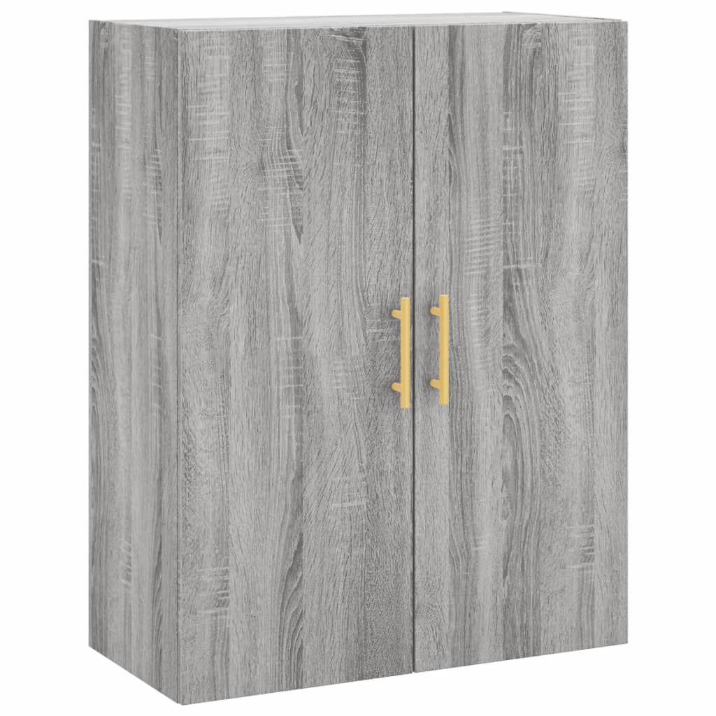 Wall Mounted Cabinet Grey Sonoma 69.5x34x90 cm