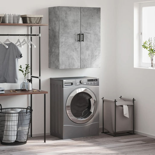 Wall Mounted Cabinet Concrete Grey 69,5x34x90 cm