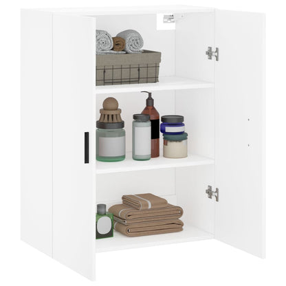 Wall Mounted Cabinet White 69.5x34x90 cm