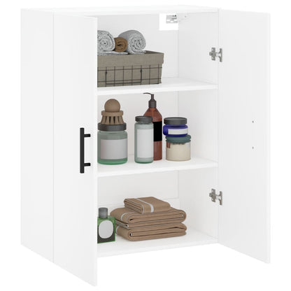 Wall Mounted Cabinet White 69.5x34x90 cm