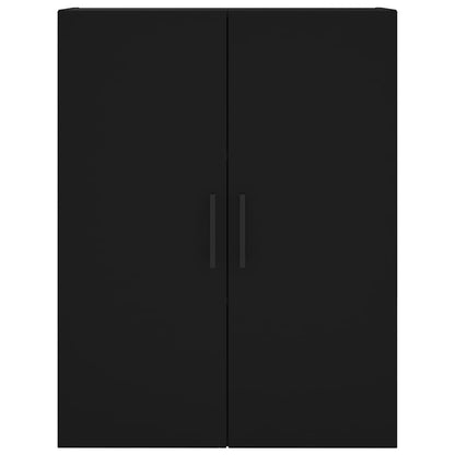 Wall Mounted Cabinet Black 69.5x34x90 cm