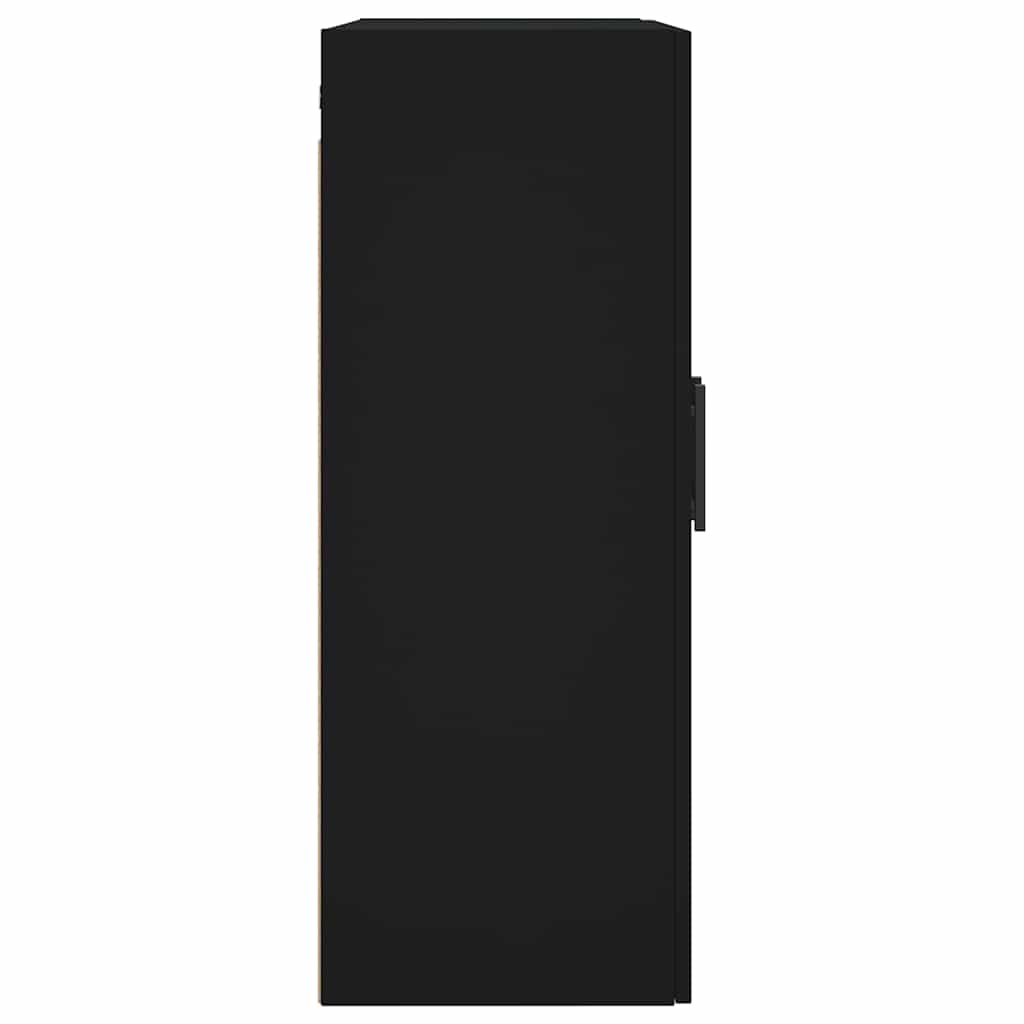 Wall Mounted Cabinet Black 69.5x34x90 cm