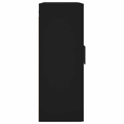 Wall Mounted Cabinet Black 69.5x34x90 cm