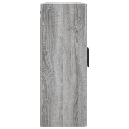 Wall Mounted Cabinet Grey Sonoma 69.5x34x90 cm