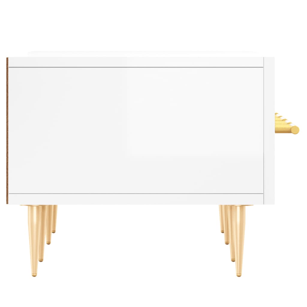 TV Cabinet High Gloss White 150x36x30 cm Engineered Wood