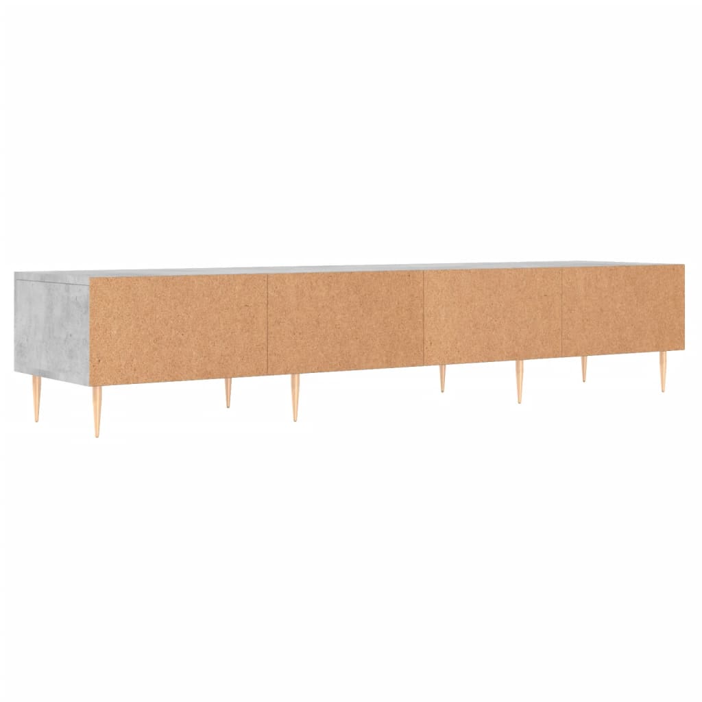 TV Cabinet Concrete Grey 150x36x30 cm Engineered Wood