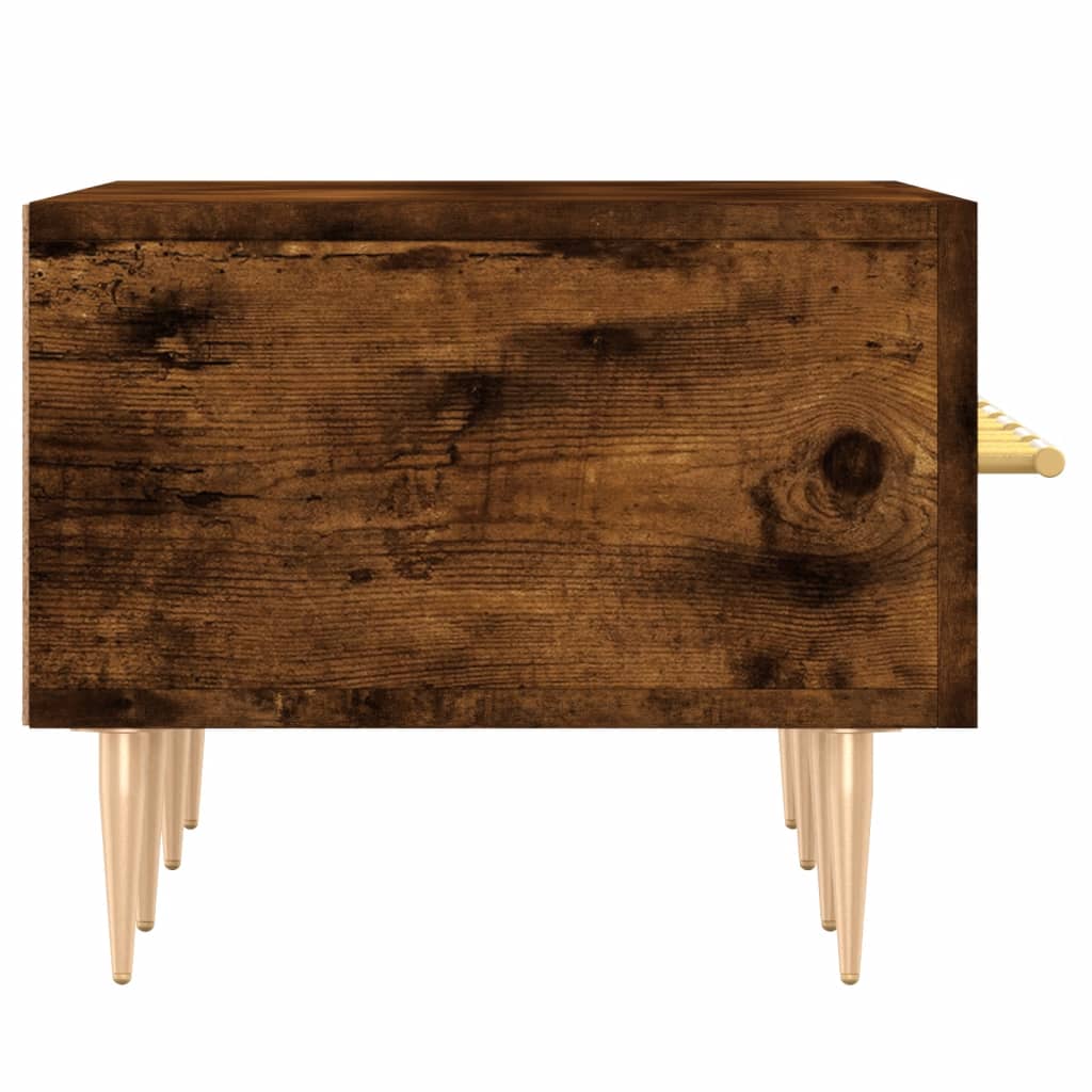 TV Cabinet Smoked Oak 150x36x30 cm Engineered Wood