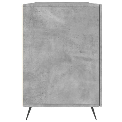 Desk Concrete Grey 140x50x75 cm Engineered Wood