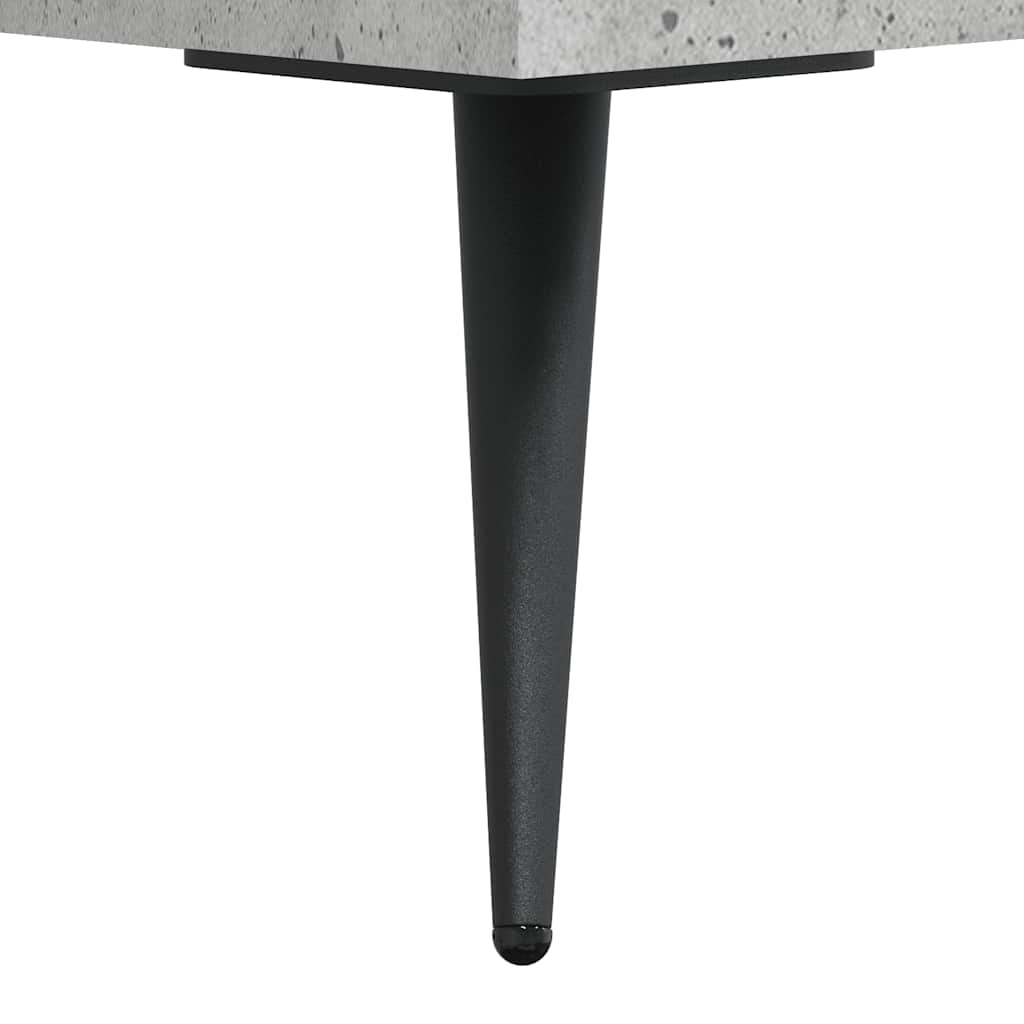Desk Concrete Grey 140x50x75 cm Engineered Wood