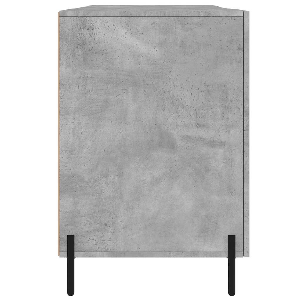 Desk Concrete Grey 140x50x75 cm Engineered Wood
