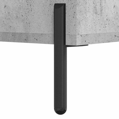 Desk Concrete Grey 140x50x75 cm Engineered Wood