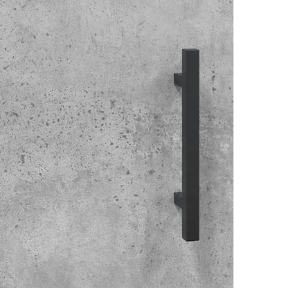 Desk Concrete Grey 140x50x75 cm Engineered Wood