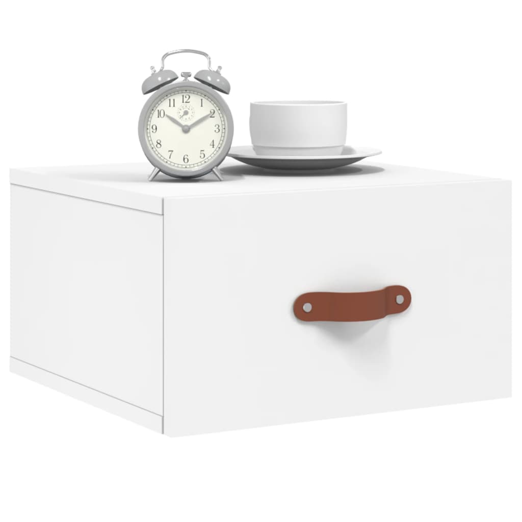 Wall-mounted Bedside Cabinets 2 pcs White 35x35x20 cm