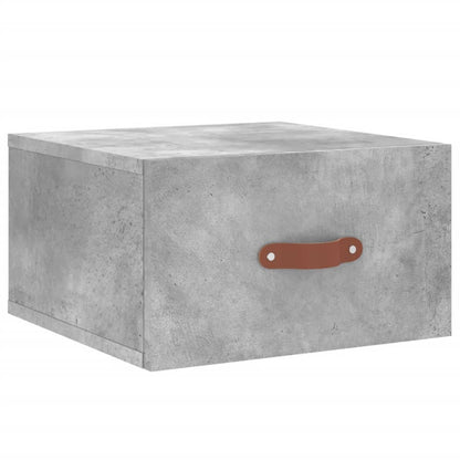 Wall-mounted Bedside Cabinet Concrete Grey 35x35x20 cm