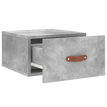 Wall-mounted Bedside Cabinet Concrete Grey 35x35x20 cm