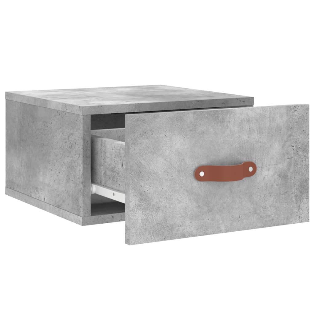 Wall-mounted Bedside Cabinets 2 pcs Concrete Grey 35x35x20 cm