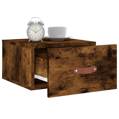 Wall-mounted Bedside Cabinets 2 pcs Smoked Oak 35x35x20 cm