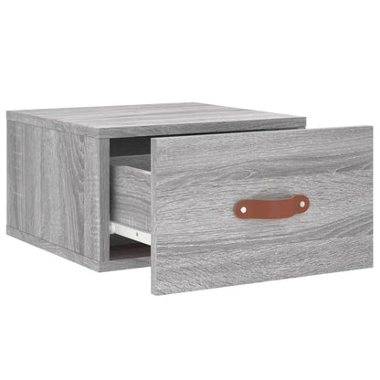 Wall-mounted Bedside Cabinets 2 pcs Grey Sonoma 35x35x20 cm