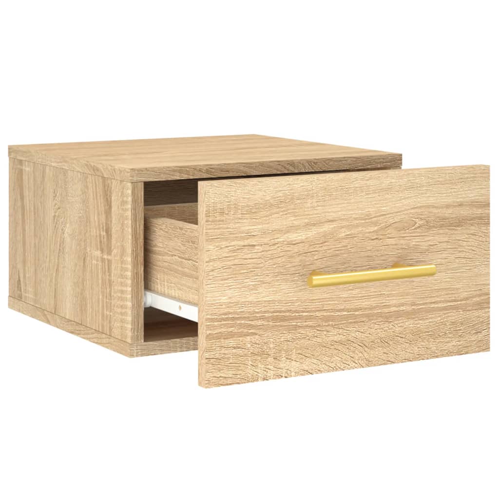 Wall-mounted Bedside Cabinet Sonoma Oak 35x35x20 cm