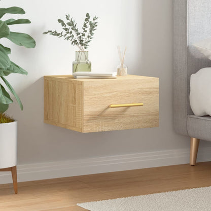 Wall-mounted Bedside Cabinet Sonoma Oak 35x35x20 cm