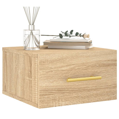 Wall-mounted Bedside Cabinets 2 pcs Sonoma Oak 35x35x20 cm