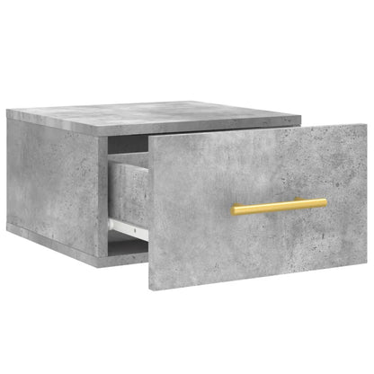 Wall-mounted Bedside Cabinet Concrete Grey 35x35x20 cm