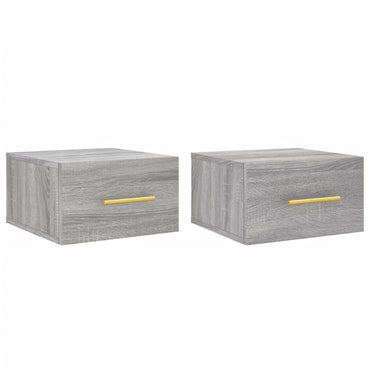 Wall-mounted Bedside Cabinets 2 pcs Grey Sonoma 35x35x20 cm