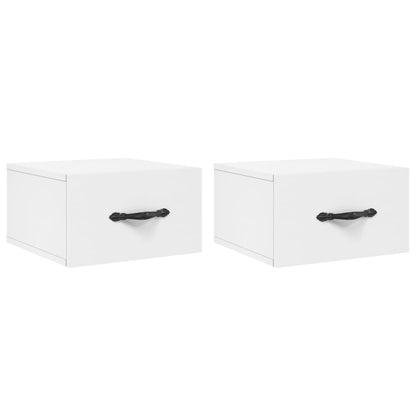 Wall-mounted Bedside Cabinets 2 pcs White 35x35x20 cm