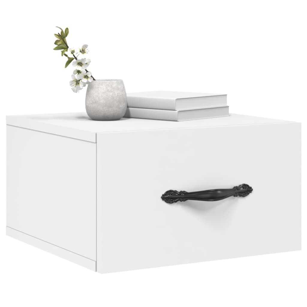 Wall-mounted Bedside Cabinets 2 pcs White 35x35x20 cm