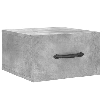 Wall-mounted Bedside Cabinet Concrete Grey 35x35x20 cm