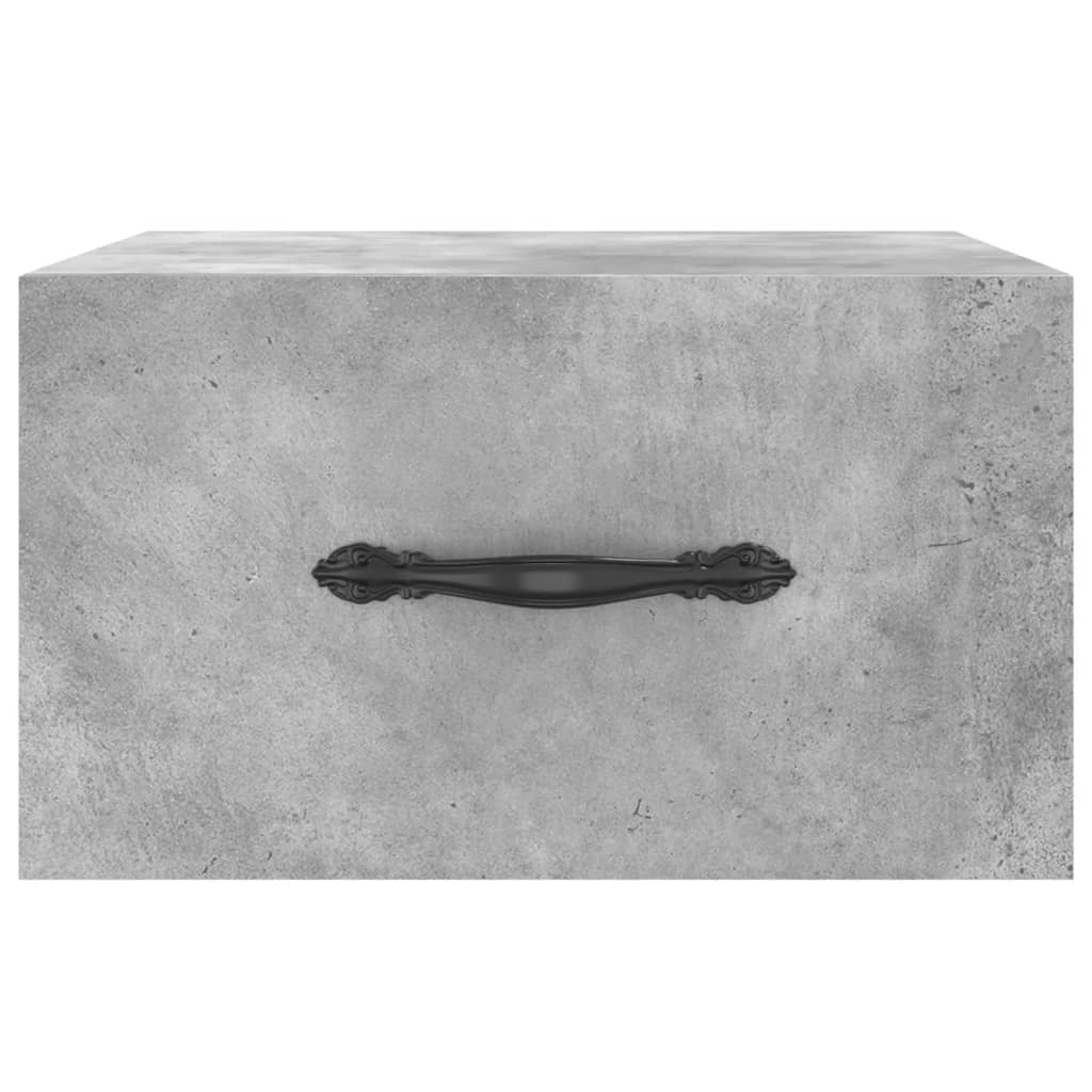 Wall-mounted Bedside Cabinet Concrete Grey 35x35x20 cm