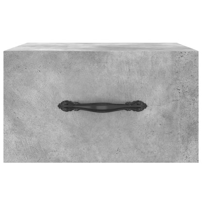 Wall-mounted Bedside Cabinet Concrete Grey 35x35x20 cm