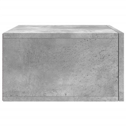 Wall-mounted Bedside Cabinet Concrete Grey 35x35x20 cm