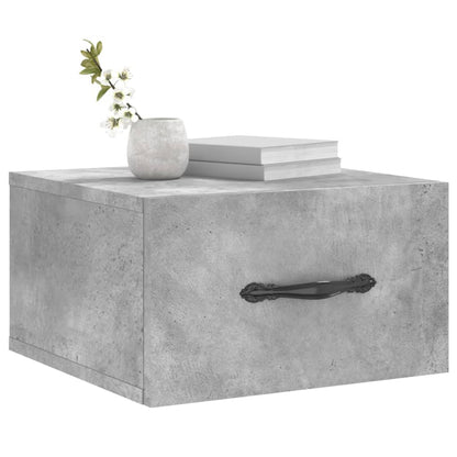 Wall-mounted Bedside Cabinets 2 pcs Concrete Grey 35x35x20 cm