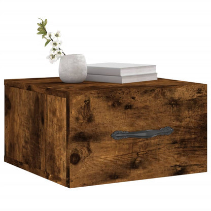 Wall-mounted Bedside Cabinets 2 pcs Smoked Oak 35x35x20 cm