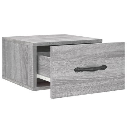 Wall-mounted Bedside Cabinets 2 pcs Grey Sonoma 35x35x20 cm