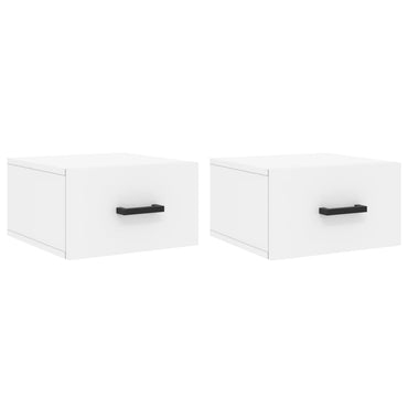 Wall-mounted Bedside Cabinets 2 pcs White 35x35x20 cm