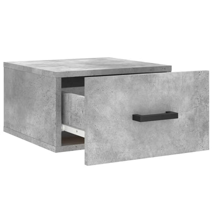 Wall-mounted Bedside Cabinet Concrete Grey 35x35x20 cm