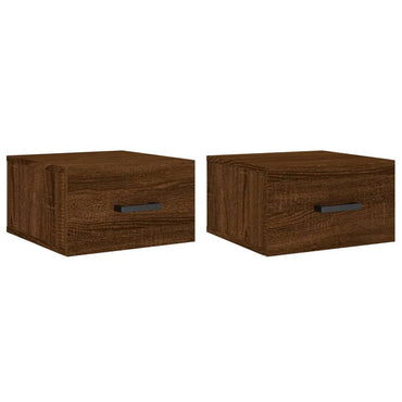 Wall-mounted Bedside Cabinets 2 pcs Brown Oak 35x35x20 cm