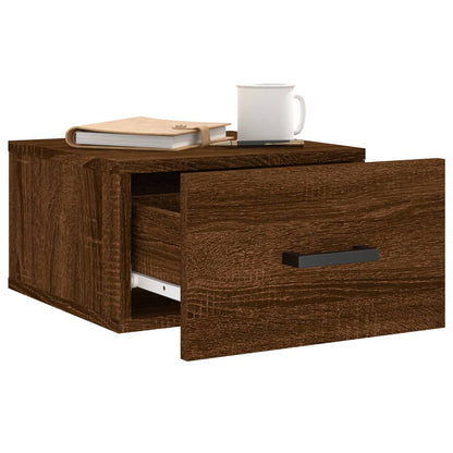 Wall-mounted Bedside Cabinets 2 pcs Brown Oak 35x35x20 cm